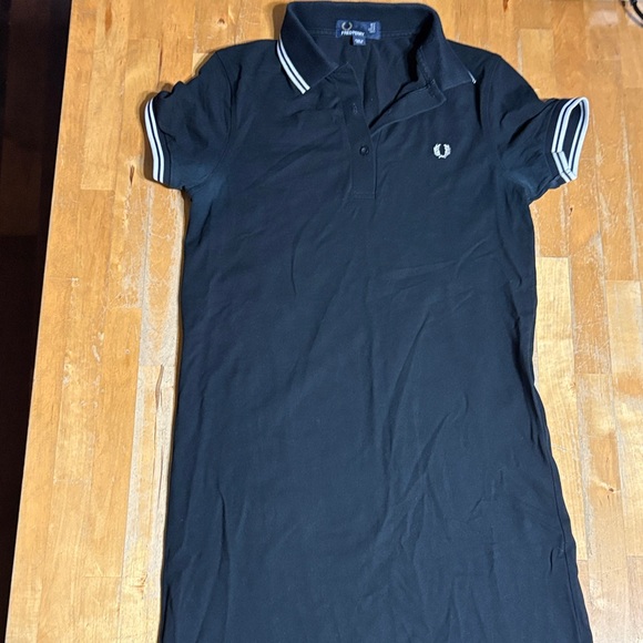 Fred Perry Dresses & Skirts - Fred Perry Black Polo Dress with White Accents